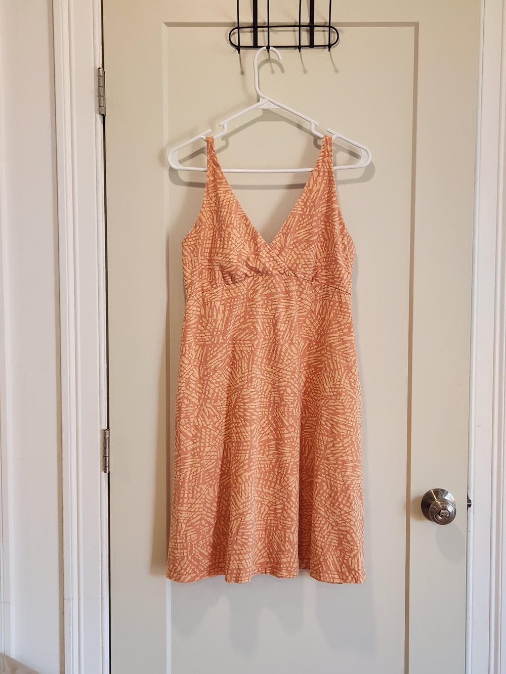 Prana Women's June Lake Dress Size Medium Baked Apricot Shadow Orange